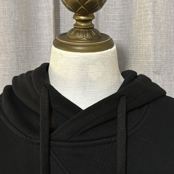 Like New-Worn 1X-RL Polo-Hooded Sweatshirt-XS-Black-Side Zippers-Longer Length - Picture 10 of 16